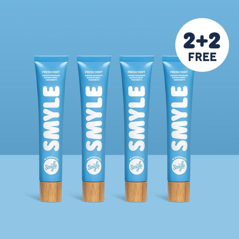 Uw Perfect Smyle-aanbieding: koop er 2, krijg er 2 gratis tandpasta tubes!