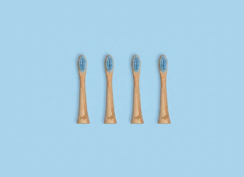 4x - Smyle Bamboe opzetborstels - (Eenmalige aankoop)
