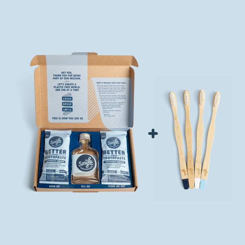 Starter Kit with Bamboo Brush 4 pack
